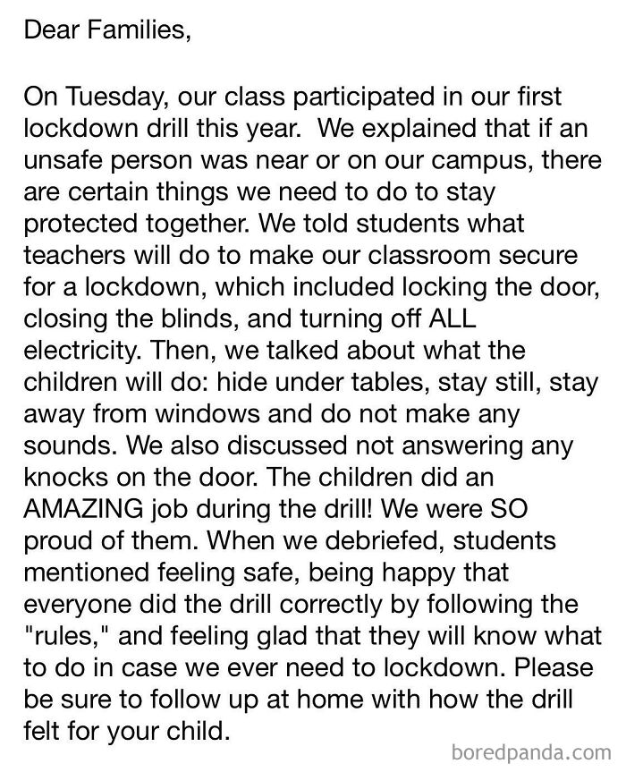 Thanks But No Thanks, Kindergarten Safety Drills