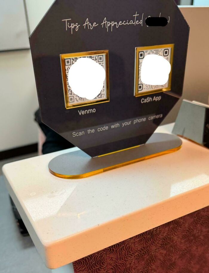 Doctor's Office Receptionist Has QR Codes for Tips. For Real.