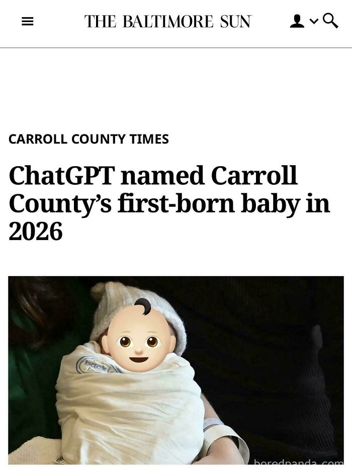 AI Named the First Baby Born This Year in My Area