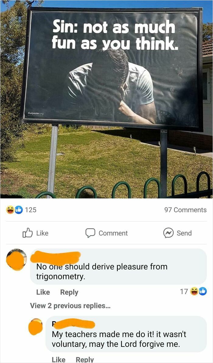 Don’t Sin Because...