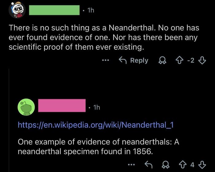 "Neanderthals Don't Exist, Right?"