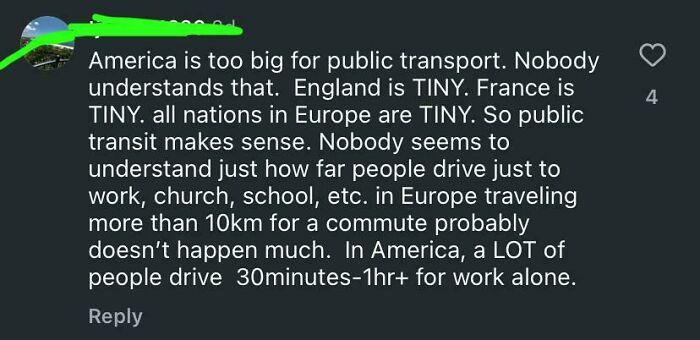 "America’s Too Big For Public Transport Anyway"