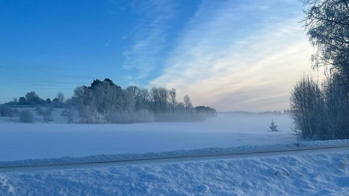 My Living Room’s Snowy View