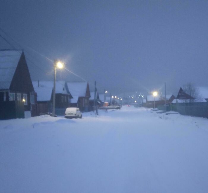 Love Coming Home to This Snowy Bliss