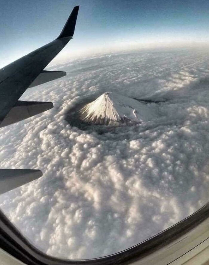 Mount Fuji Wearing Snow Like A Crown