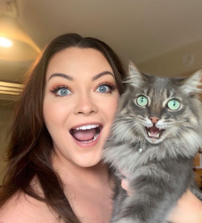 The Ultimate Selfie: Me and My Cat Nailed It