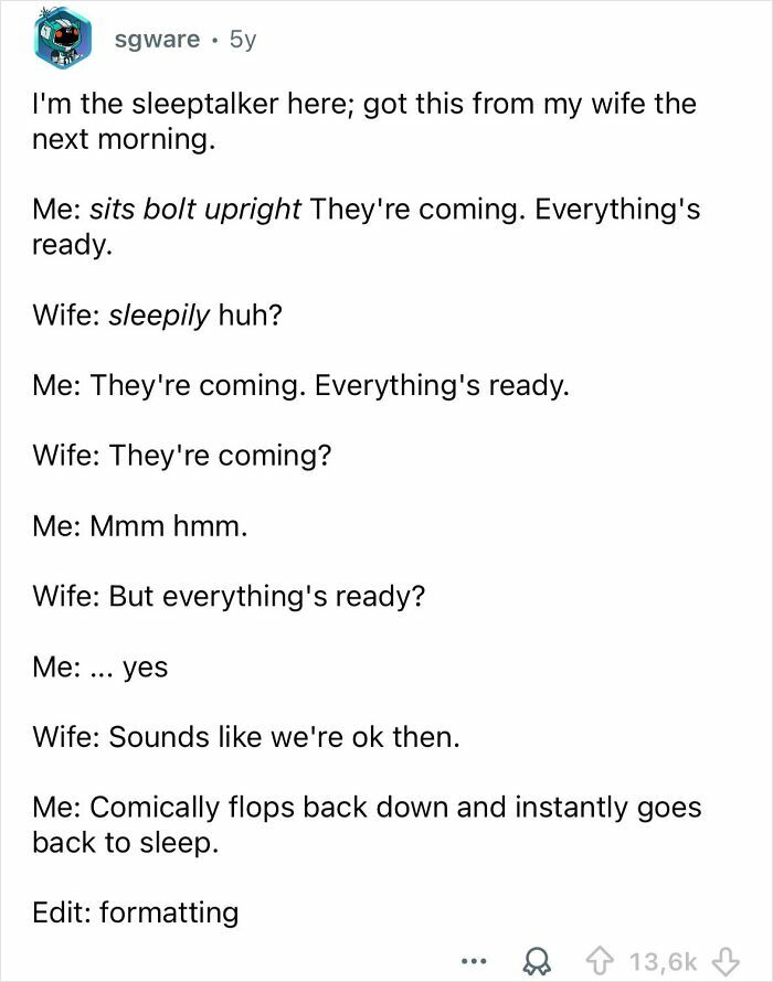 The Wildest Sleep-Talking Moments You Didn’t Know You Needed To Hear