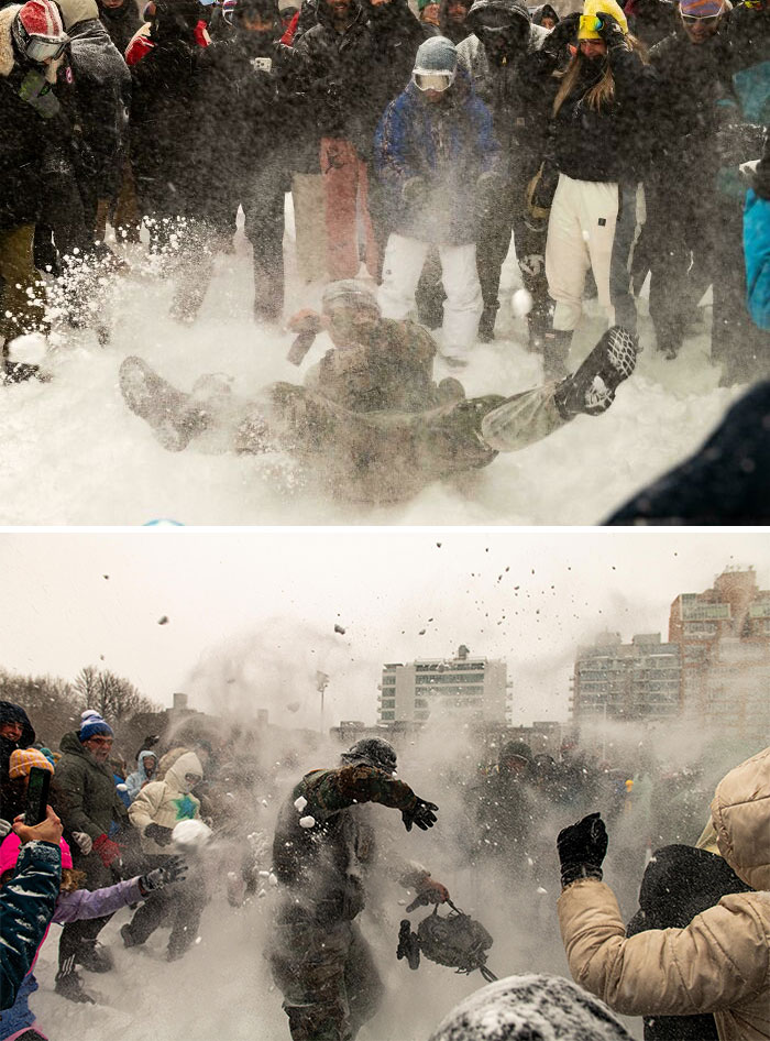 McCarren Park Snowball Fight = Instant Fun