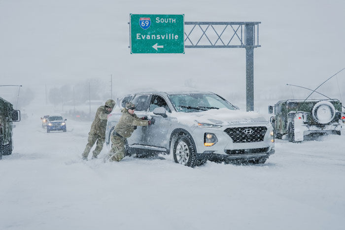 National Guard Teaming Up To Clear Roads And Help Stranded Drivers