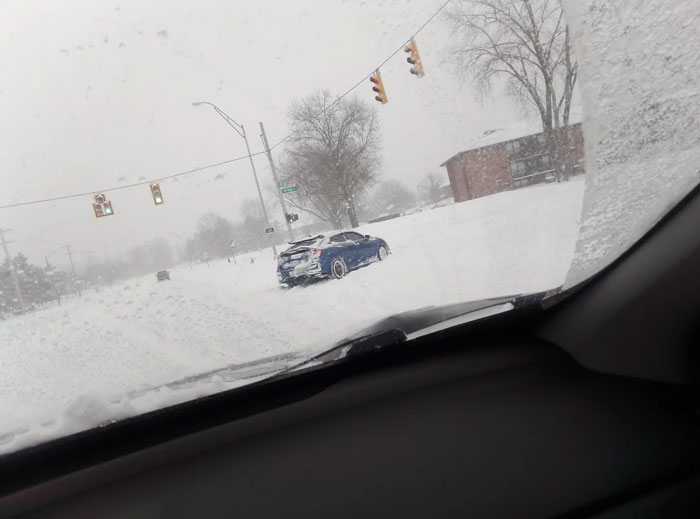 Someone Totally Stuck In Snow