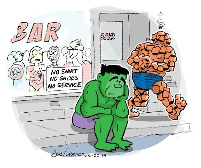 This Artist Turns Famous Characters Into Hilariously Simple One-Panel Comics (50 Pics)