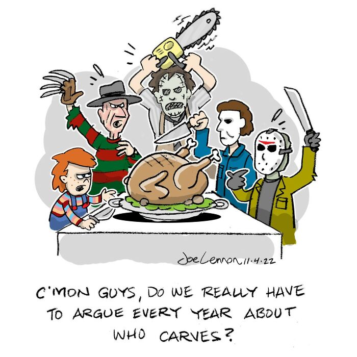 This Artist Turns Famous Characters Into Hilariously Simple One-Panel Comics (50 Pics)