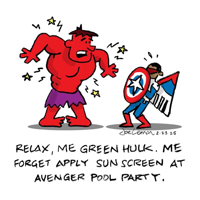 This Artist Turns Famous Characters Into Hilariously Simple One-Panel Comics (50 Pics)