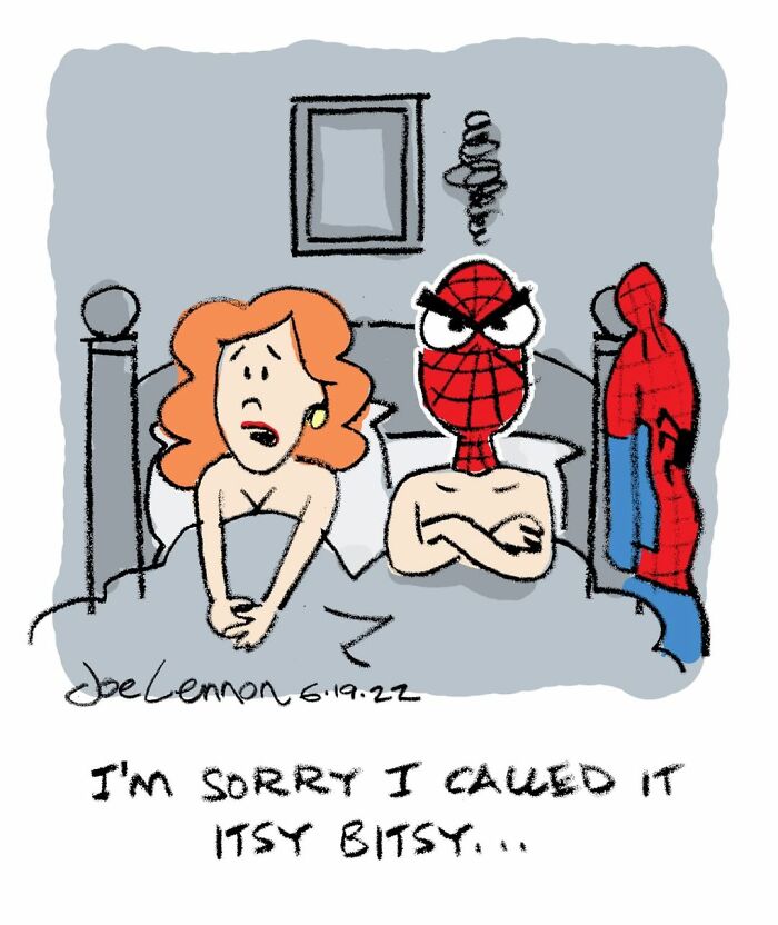 This Artist Turns Famous Characters Into Hilariously Simple One-Panel Comics (50 Pics)