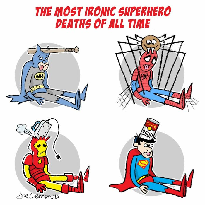 This Artist Turns Famous Characters Into Hilariously Simple One-Panel Comics (50 Pics)