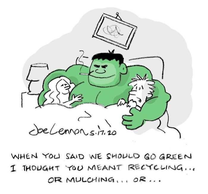 This Artist Turns Famous Characters Into Hilariously Simple One-Panel Comics (50 Pics)