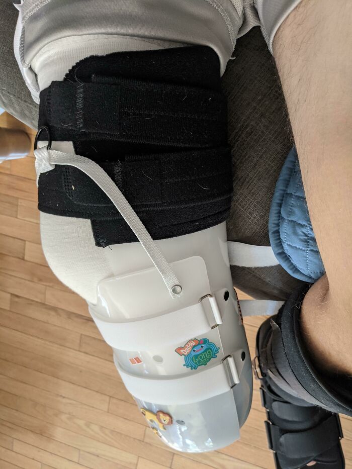 Got In A Motorcycle Accident, Lost My Foot, But This Sticker Completely Made My Day