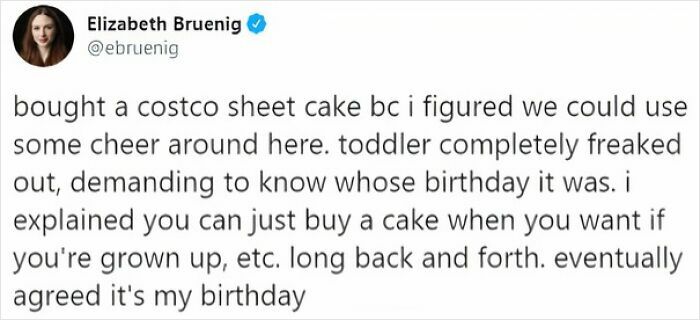 You Can Just Buy Cake Whenever You Want? Mind = Blown