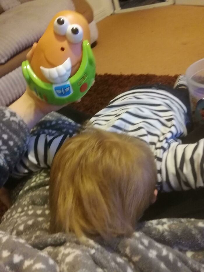 Made His Own Mr. Potato Head, Got Scared, And Hid