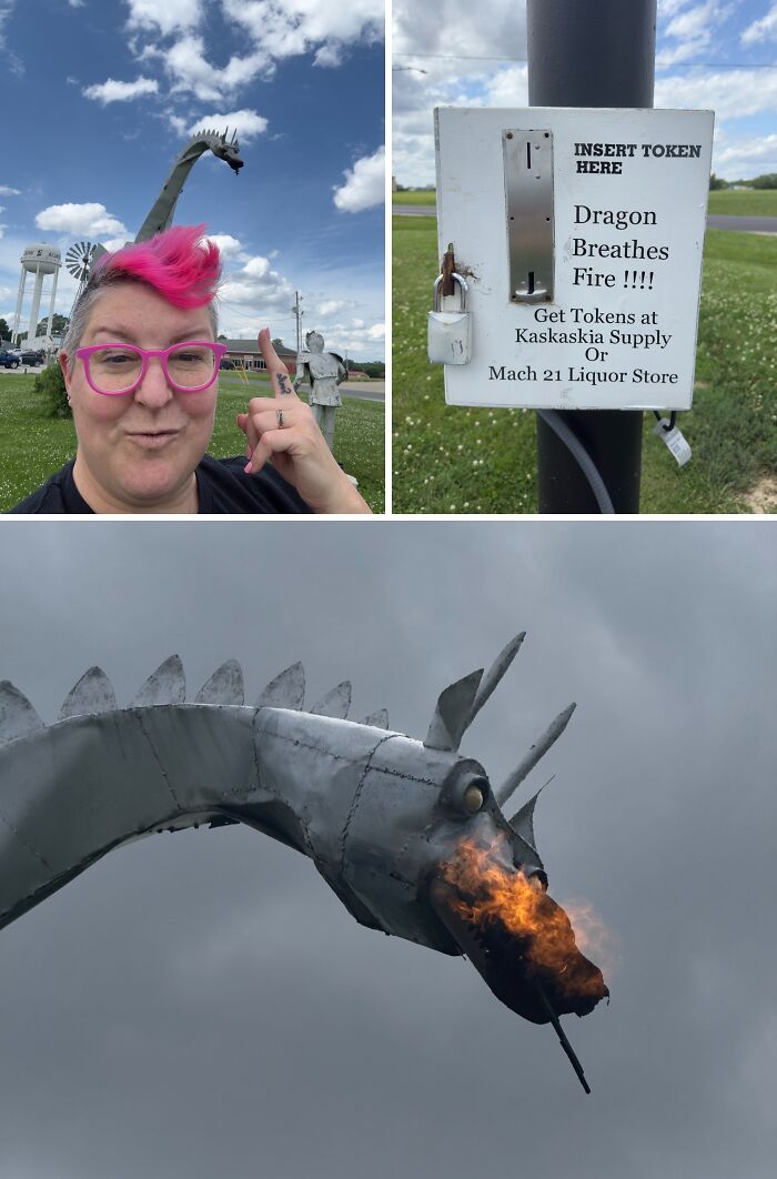 Meet the Fire-Breathing Kaskaskia Dragon in Vandalia, IL
