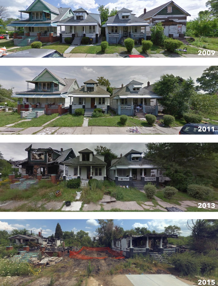Detroit Then vs. Now: Street Views Tell The Tale