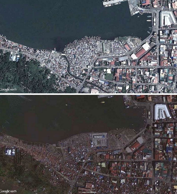 Tacloban City Before & After Super Typhoon Haiyan/Yolanda