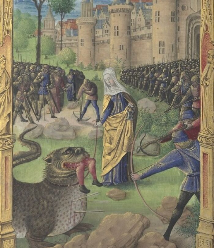 "You Must Have Scared Him, Cupcake Is Usually So Friendly" - St Martha And The Tarasque