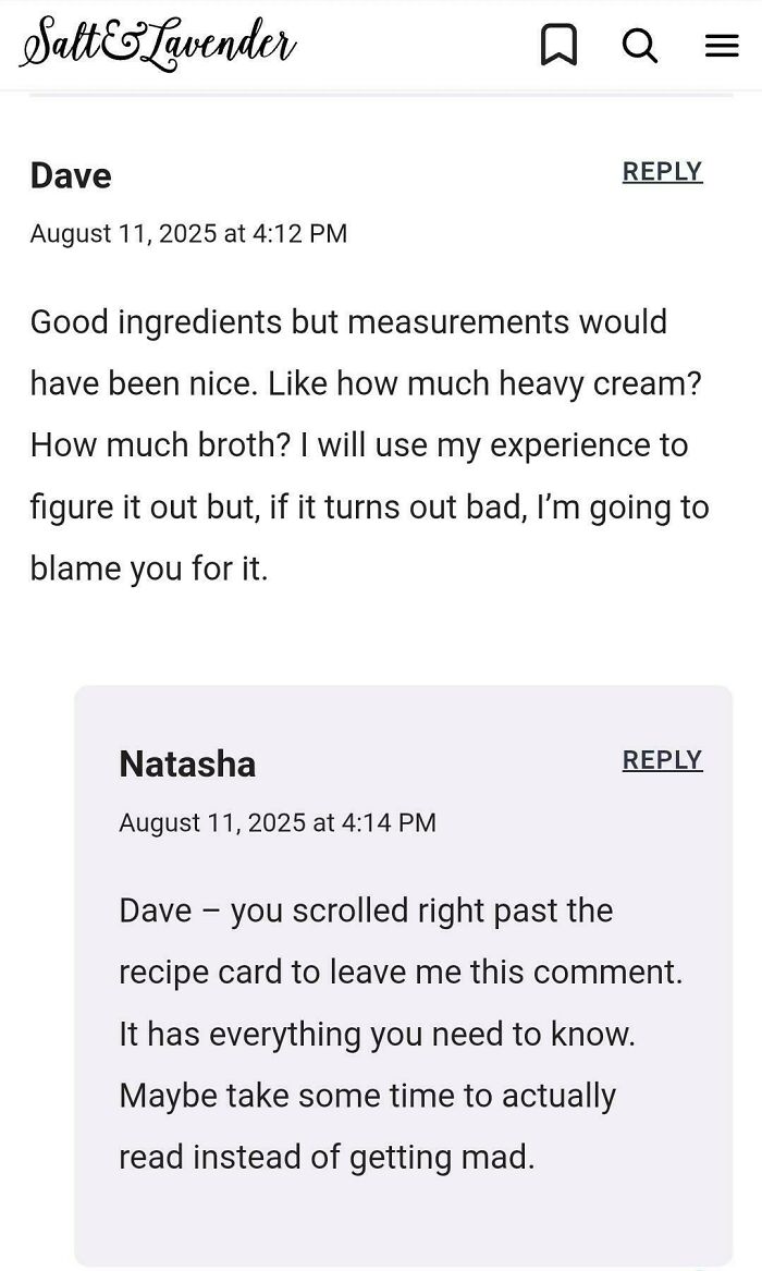I Didn’t Even Read The Recipe, But If It Sucks, It’s Your Fault!