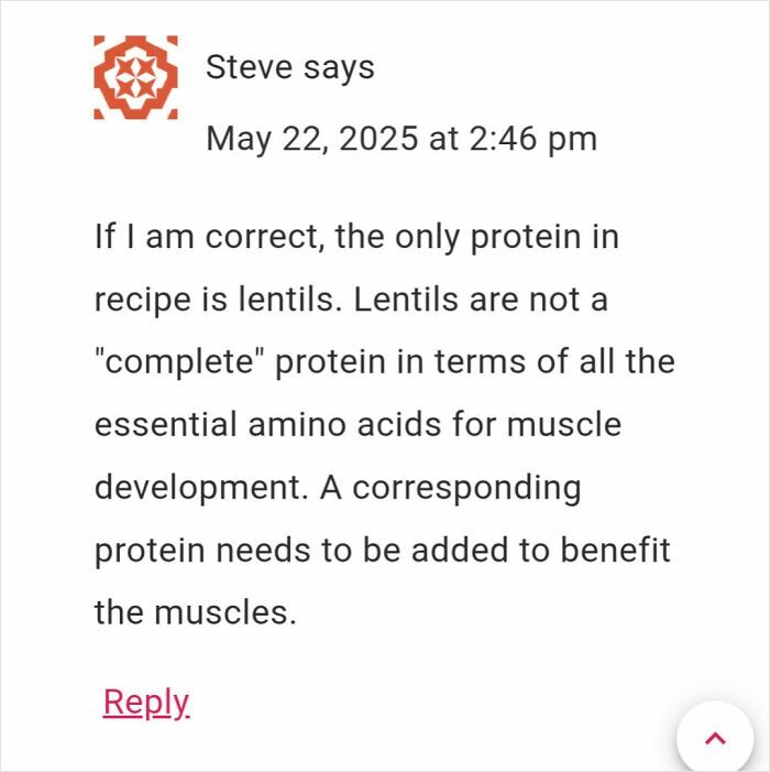 Steve, Just Eat The Soup! Incomplete Protein Or Not