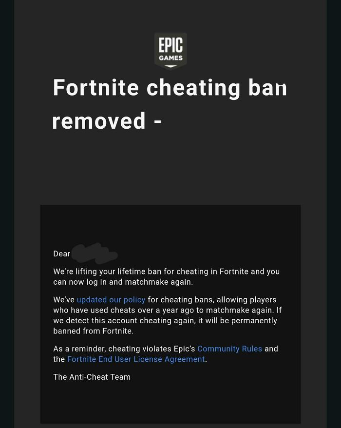 I Got Unbanned On Fortnite After Trying To Cheat In 7th Grade. Adulting Wins!