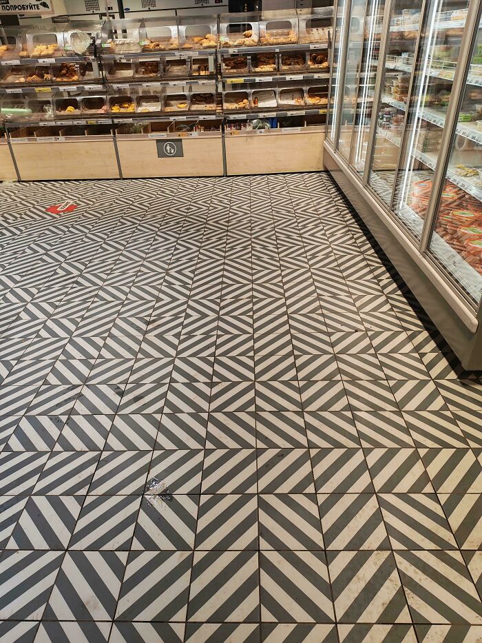 Supermarket Floor Designed to Make Your Head Hurt (And Your Wallet Possibly Shrink)