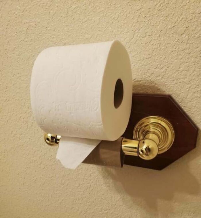 My Husband’s Toilet Paper Game Is...Creative