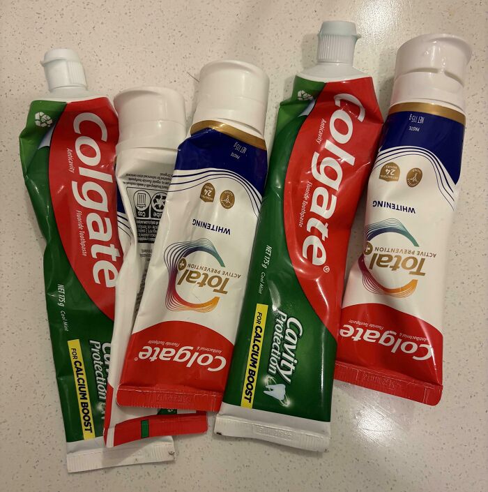 Toothpaste Tubes: One at a Time? Nope!