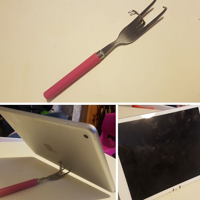 Found A Fork Stuck Somewhere Weird—Brother’s DIY Hack Madness