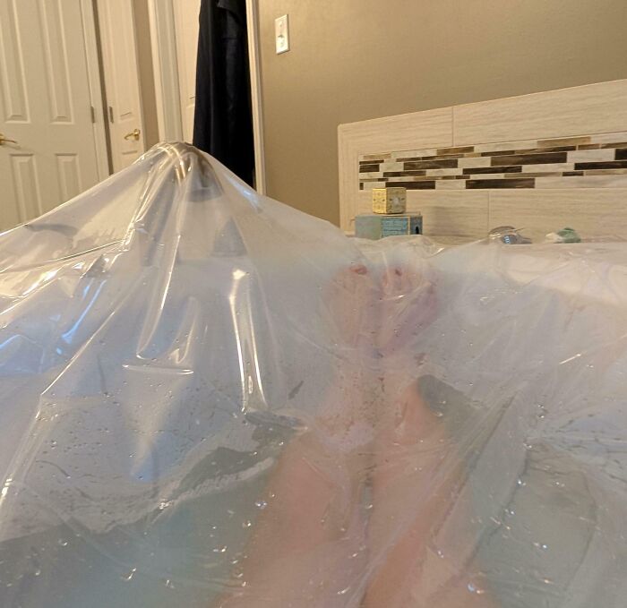Sick Of Cold Baths Draining Fast? Build Your Own Steam Room With $10!