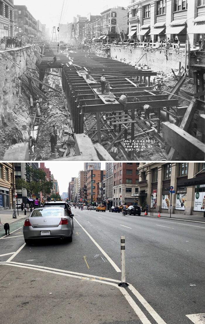 1916 & Today: Subway Construction Chaos