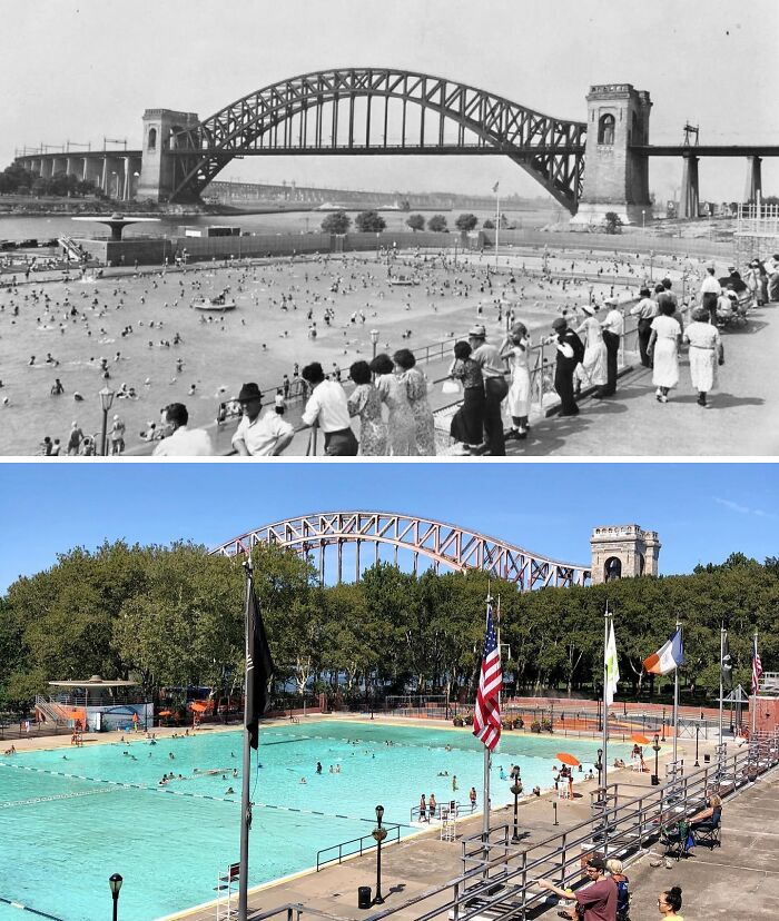 1936 & Today: Splish Splash at Astoria Pool