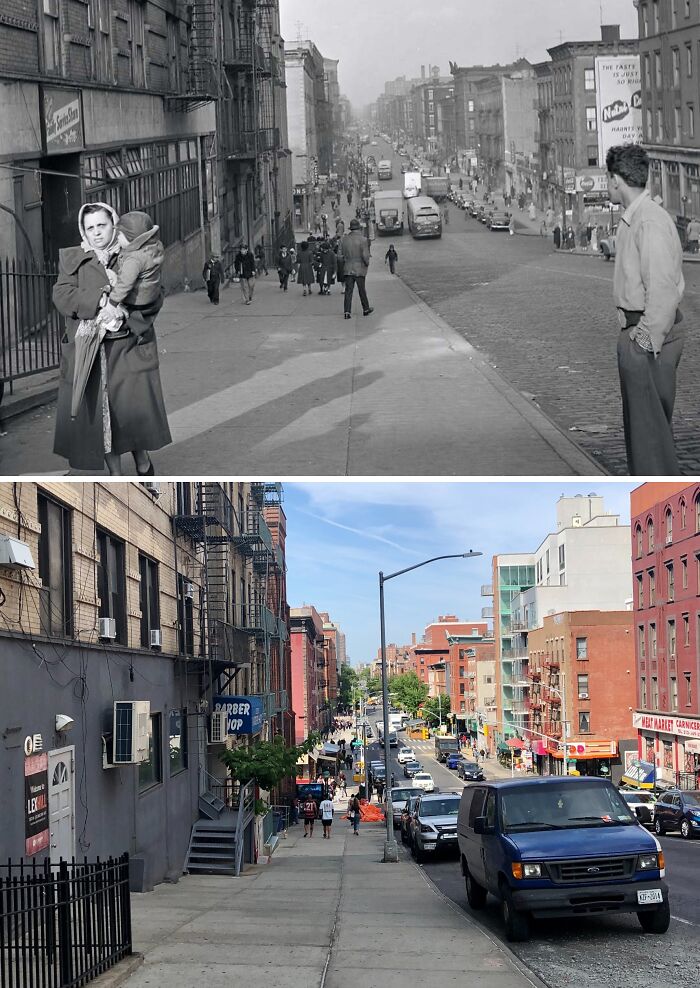 Early 1950s & Today: Climbing Duffy's Hill