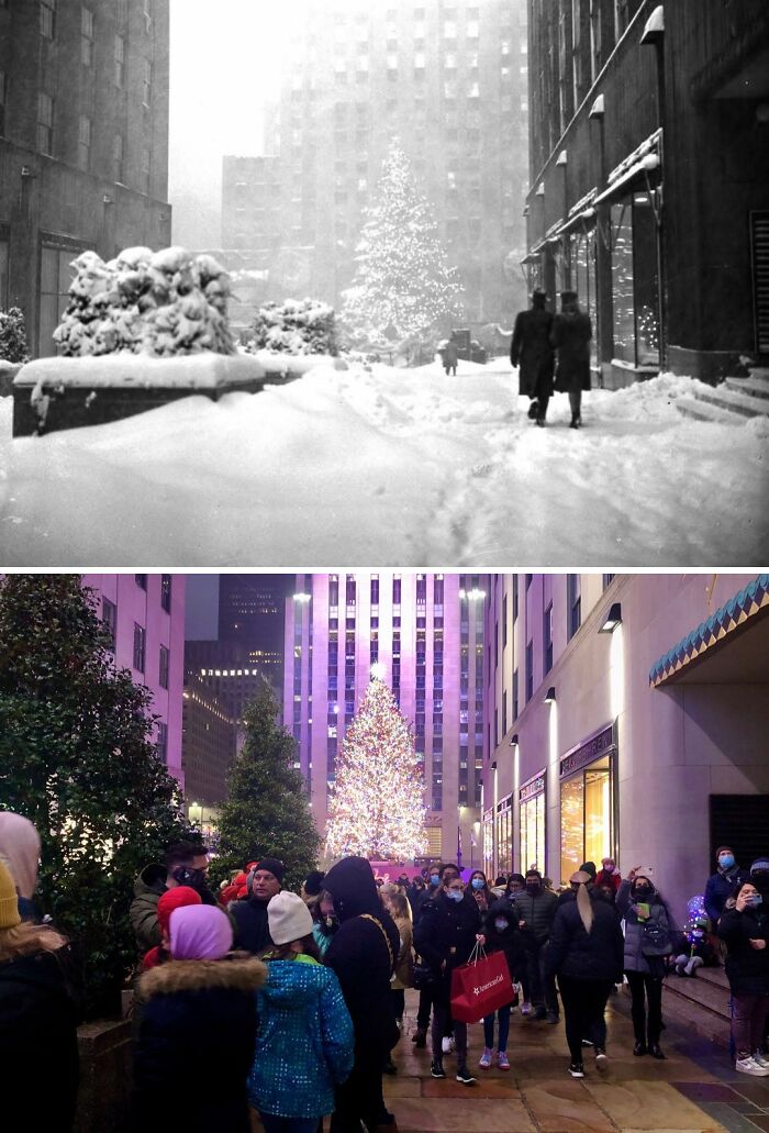 1947 & Today: Rockin’ Around Rockefeller’s Tree