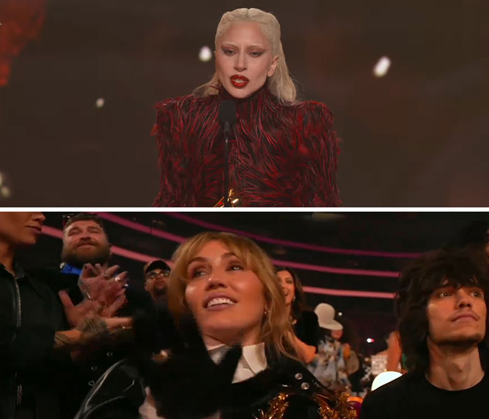 When Miley Cyrus Looked 'Salty As Heck' About Lady Gaga Winning