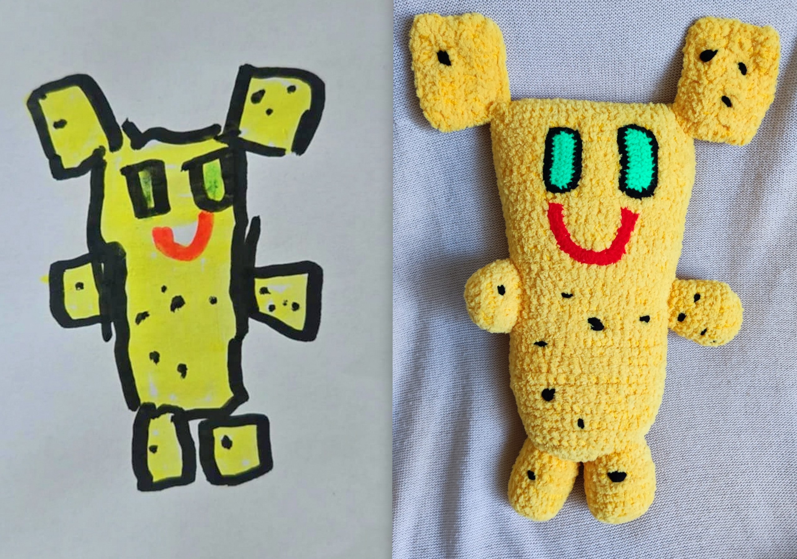 Turning Kid Scribbles Into Adorable Crochet Buddies—Because Why Not?