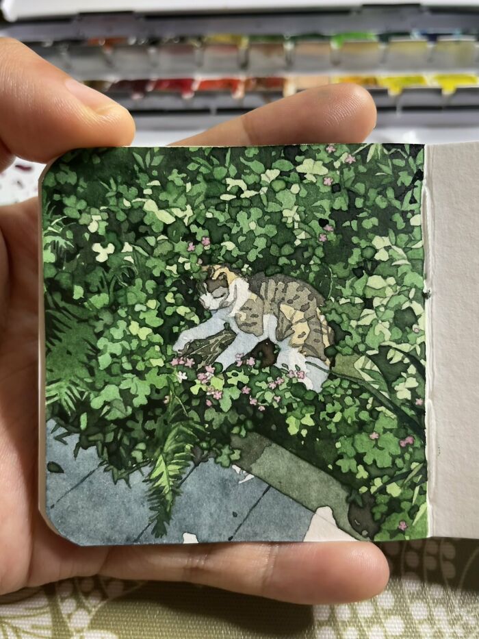 These Watercolor Cats Are So Dreamy You’ll Want To Pet The Paintings
