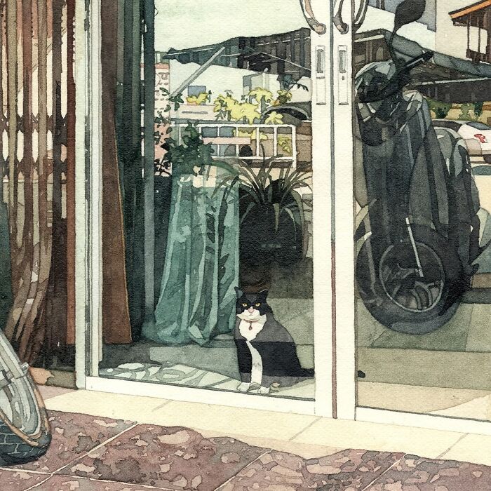 These Watercolor Cats Are So Dreamy You’ll Want To Pet The Paintings