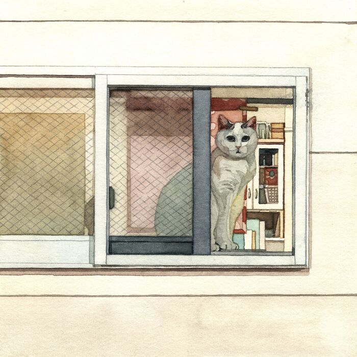 These Watercolor Cats Are So Dreamy You’ll Want To Pet The Paintings