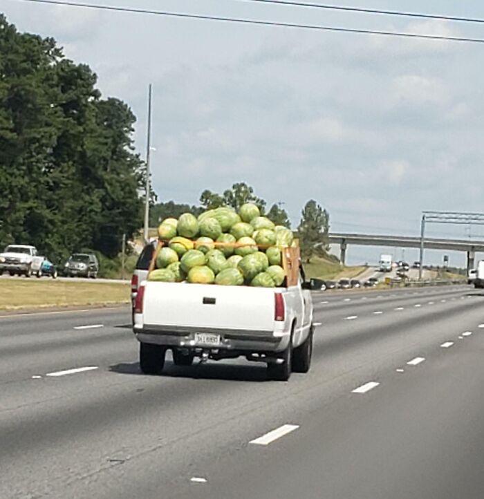 Going 70 MPH with a Truck Bed Full of Watermelons? What Could Go Wrong?