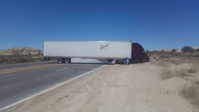 U-Turn Gone Wrong: Stuck on Sandy Shoulder for an Hour