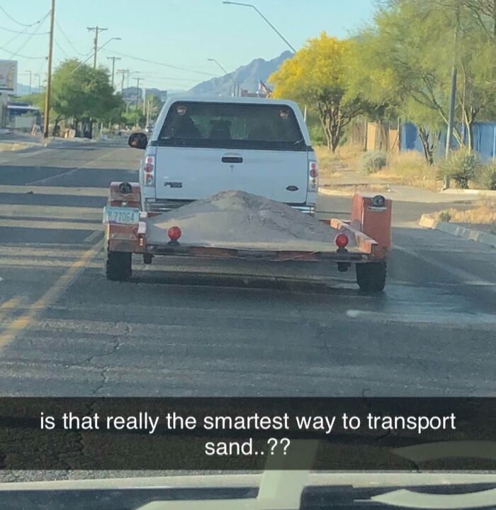 Best (Worst) Way To Haul Sand? Just Blow It All Off the Truck!