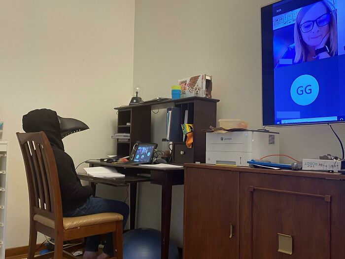 5th Grader's Monday Mood: Plague Doctor Mask Edition