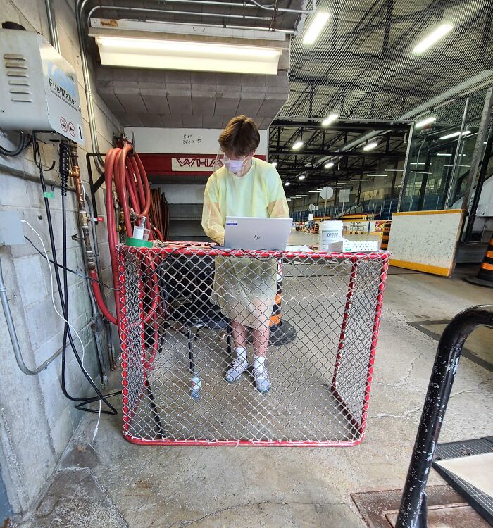 Covid Test Done Hockey-Style in Canada