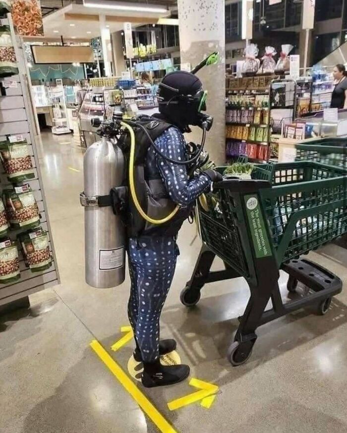 Me at Whole Foods, March 2020